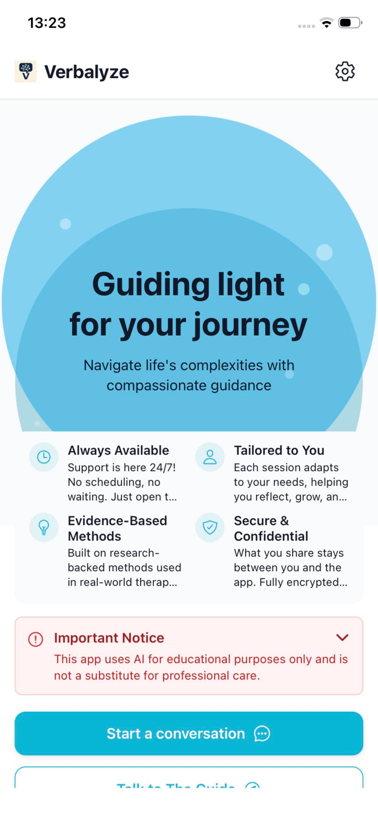 Verbalyze AI App Interface